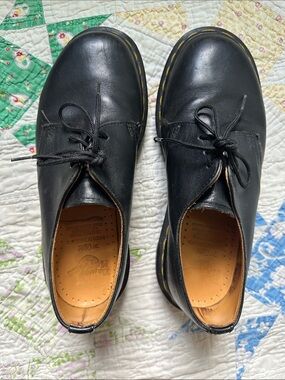 Vintage 1461 Dr. Martens Black Leather Lace-Up Oxfords